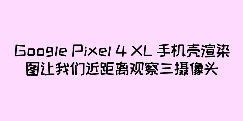Google Pixel 4 XL 手机壳渲染图让我们近距离观察三摄像头