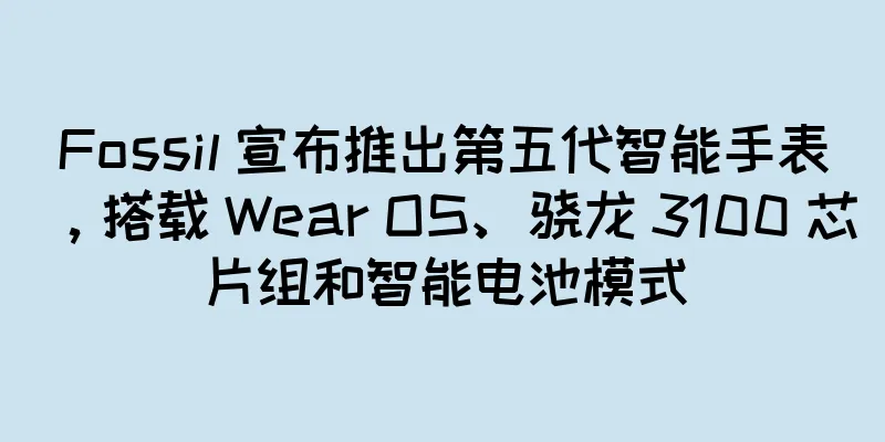 Fossil 宣布推出第五代智能手表，搭载 Wear OS、骁龙 3100 芯片组和智能电池模式