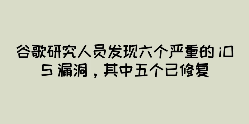 谷歌研究人员发现六个严重的 iOS 漏洞，其中五个已修复