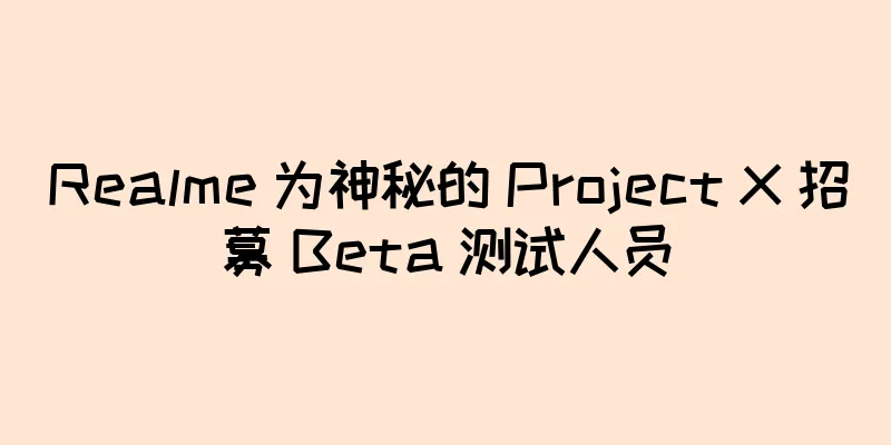 Realme 为神秘的 Project X 招募 Beta 测试人员