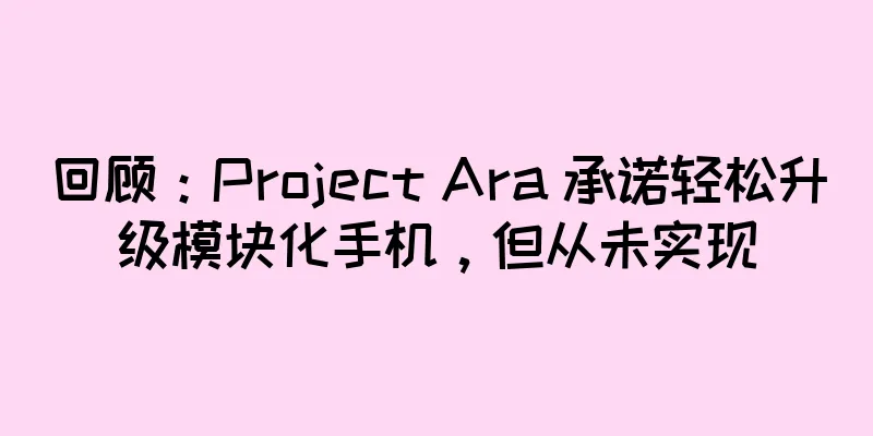 回顾：Project Ara 承诺轻松升级模块化手机，但从未实现