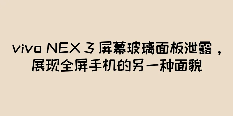 vivo NEX 3 屏幕玻璃面板泄露，展现全屏手机的另一种面貌