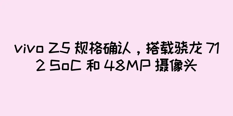 vivo Z5 规格确认，搭载骁龙 712 SoC 和 48MP 摄像头