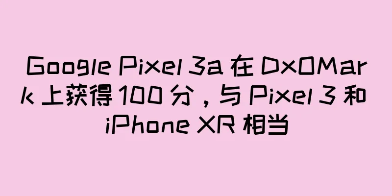 Google Pixel 3a 在 DxOMark 上获得 100 分，与 Pixel 3 和 iPhone XR 相当