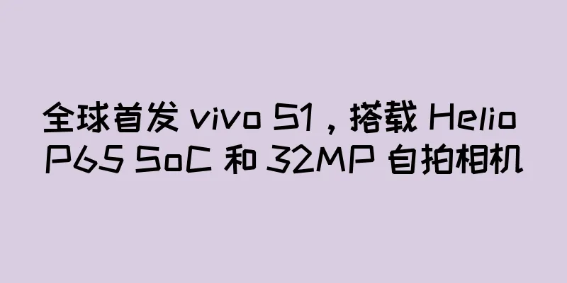 全球首发 vivo S1，搭载 Helio P65 SoC 和 32MP 自拍相机