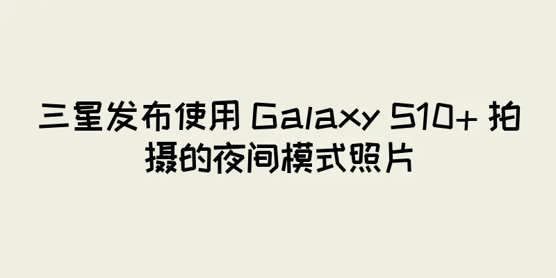 三星发布使用 Galaxy S10+ 拍摄的夜间模式照片