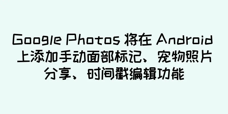 Google Photos 将在 Android 上添加手动面部标记、宠物照片分享、时间戳编辑功能