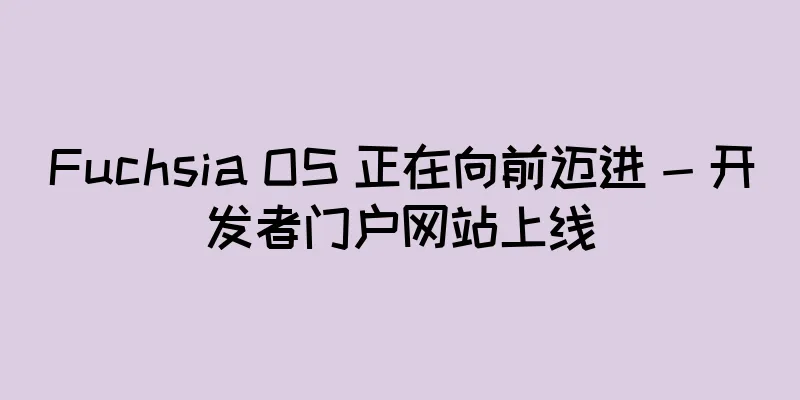 Fuchsia OS 正在向前迈进 - 开发者门户网站上线