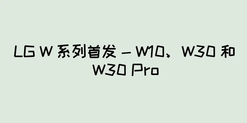 LG W 系列首发 - W10、W30 和 W30 Pro
