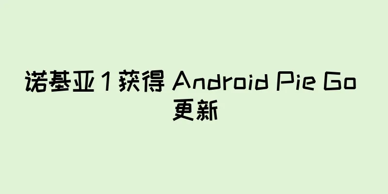 诺基亚 1 获得 Android Pie Go 更新