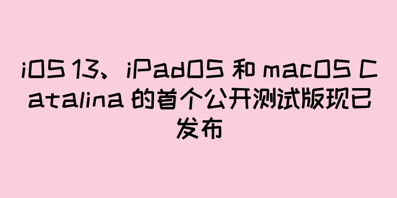 iOS 13、iPadOS 和 macOS Catalina 的首个公开测试版现已发布
