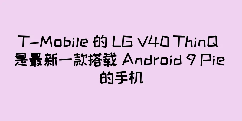 T-Mobile 的 LG V40 ThinQ 是最新一款搭载 Android 9 Pie 的手机