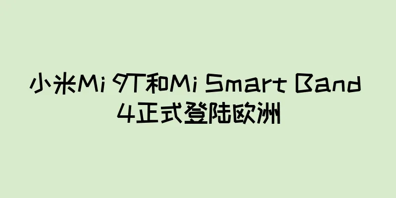小米Mi 9T和Mi Smart Band 4正式登陆欧洲