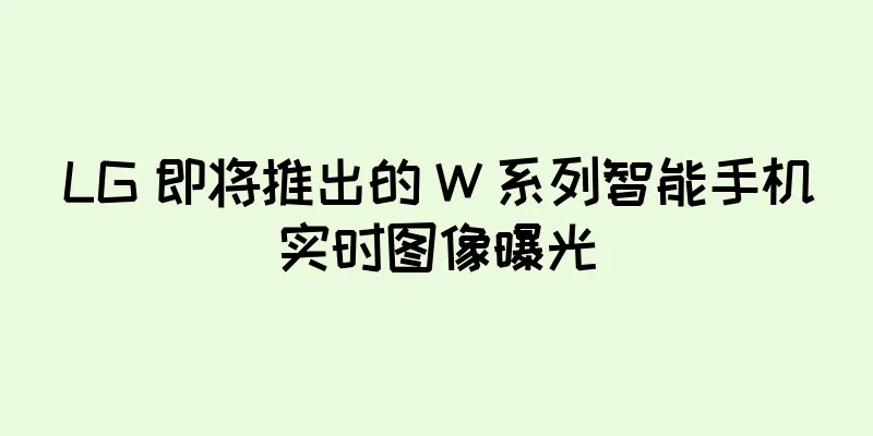 LG 即将推出的 W 系列智能手机实时图像曝光