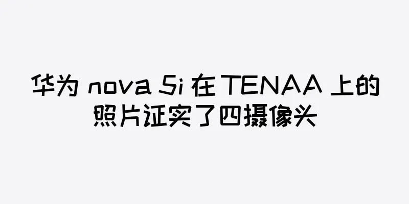 华为 nova 5i 在 TENAA 上的照片证实了四摄像头