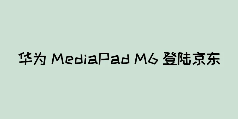 华为 MediaPad M6 登陆京东