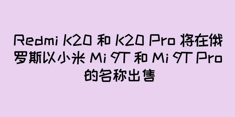 Redmi K20 和 K20 Pro 将在俄罗斯以小米 Mi 9T 和 Mi 9T Pro 的名称出售