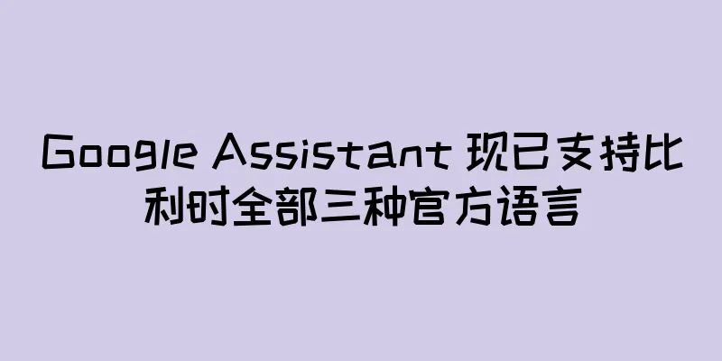 Google Assistant 现已支持比利时全部三种官方语言