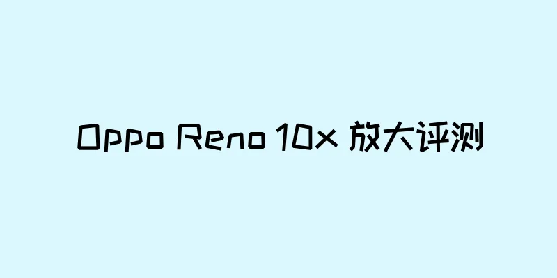 Oppo Reno 10x 放大评测