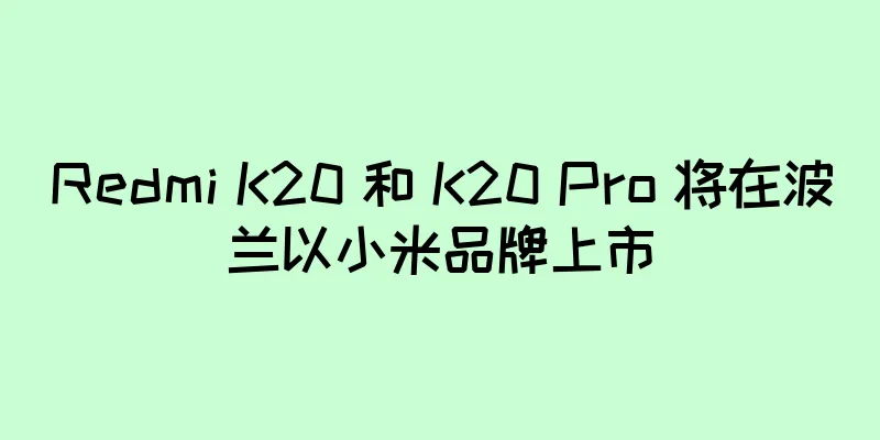Redmi K20 和 K20 Pro 将在波兰以小米品牌上市