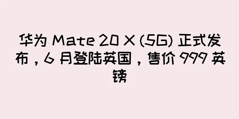 华为 Mate 20 X (5G) 正式发布，6 月登陆英国，售价 999 英镑