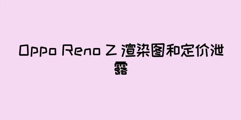 Oppo Reno Z 渲染图和定价泄露