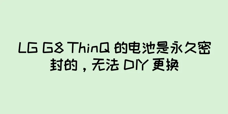LG G8 ThinQ 的电池是永久密封的，无法 DIY 更换