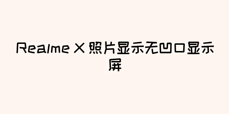 Realme X 照片显示无凹口显示屏