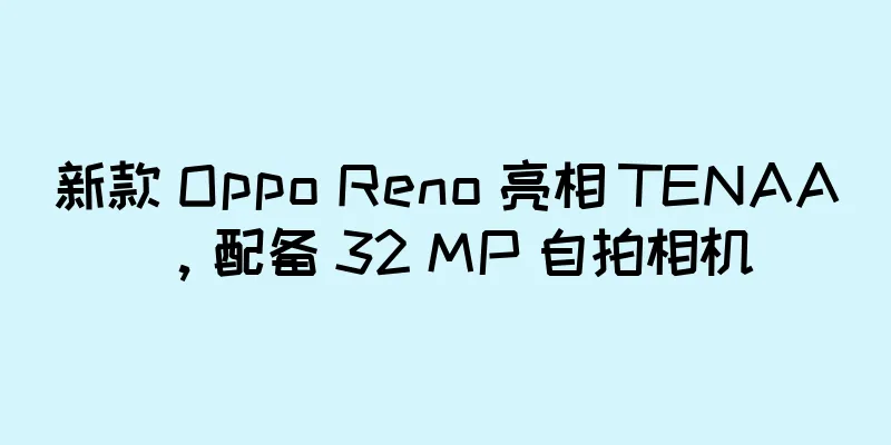 新款 Oppo Reno 亮相 TENAA，配备 32 MP 自拍相机