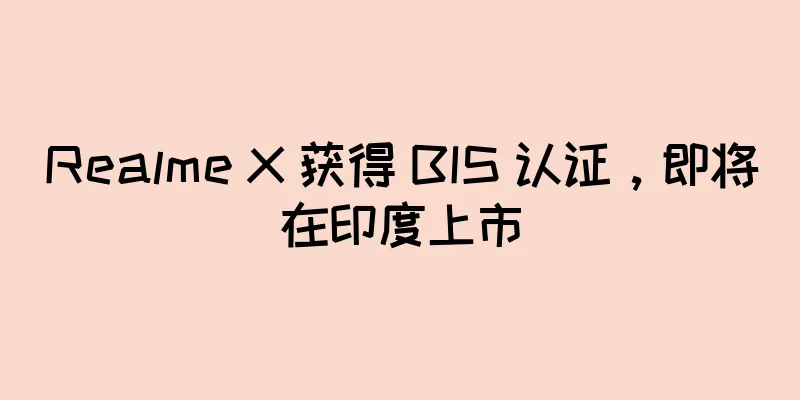 Realme X 获得 BIS 认证，即将在印度上市