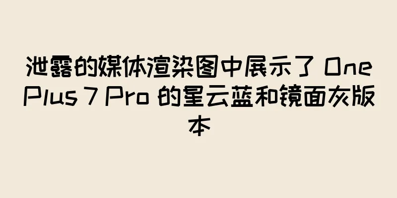 泄露的媒体渲染图中展示了 OnePlus 7 Pro 的星云蓝和镜面灰版本