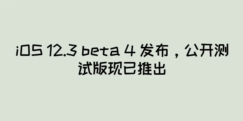 iOS 12.3 beta 4 发布，公开测试版现已推出