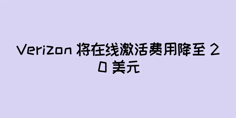 Verizon 将在线激活费用降至 20 美元