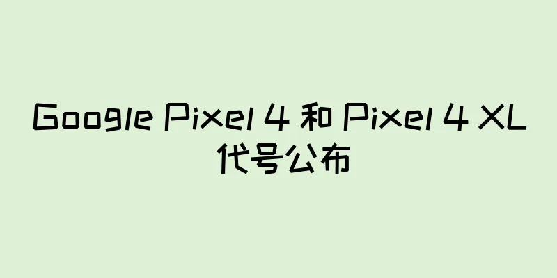 Google Pixel 4 和 Pixel 4 XL 代号公布