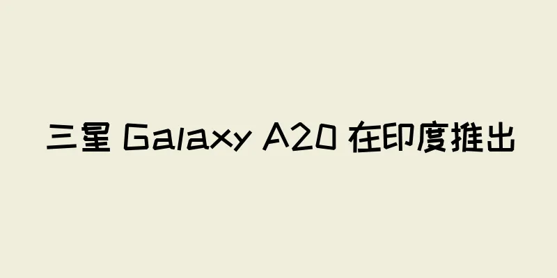 三星 Galaxy A20 在印度推出