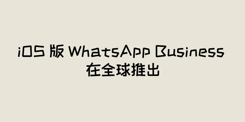 iOS 版 WhatsApp Business 在全球推出