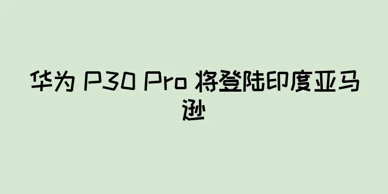 华为 P30 Pro 将登陆印度亚马逊