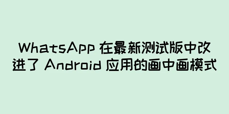 WhatsApp 在最新测试版中改进了 Android 应用的画中画模式
