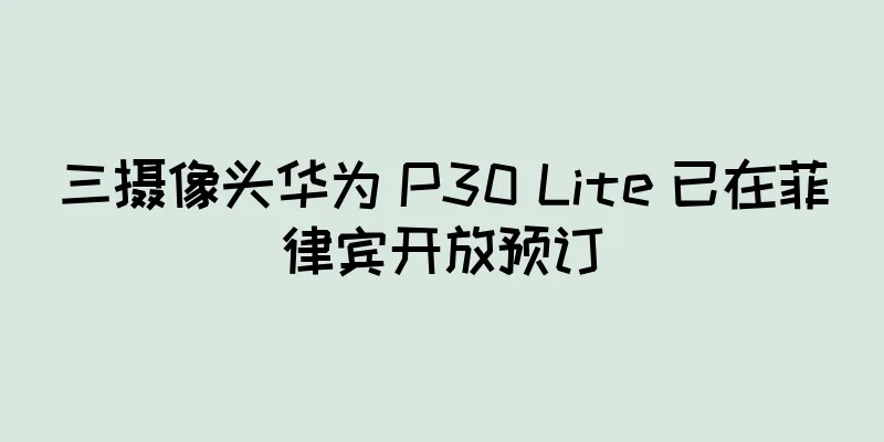 三摄像头华为 P30 Lite 已在菲律宾开放预订