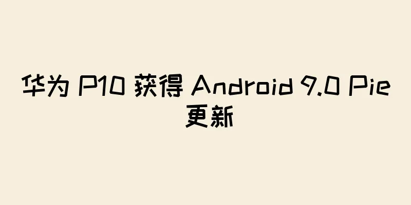华为 P10 获得 Android 9.0 Pie 更新
