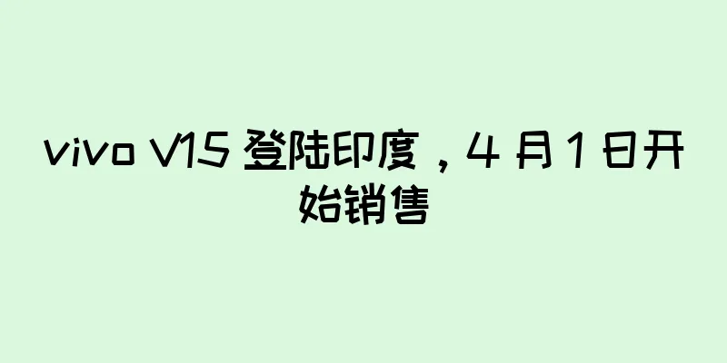vivo V15 登陆印度，4 月 1 日开始销售