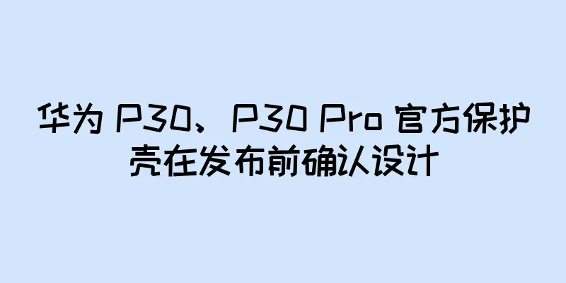 华为 P30、P30 Pro 官方保护壳在发布前确认设计