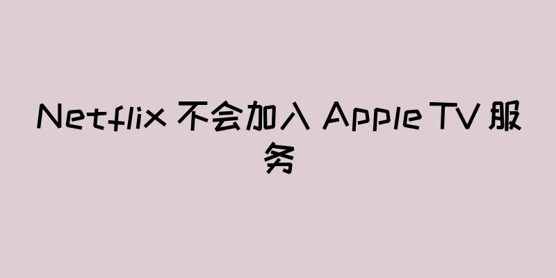Netflix 不会加入 Apple TV 服务