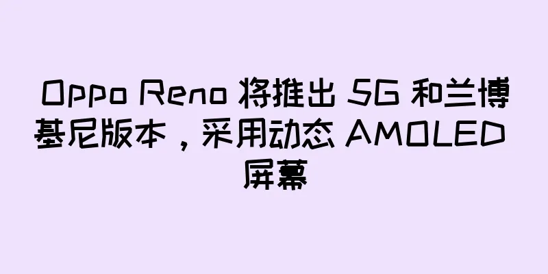 Oppo Reno 将推出 5G 和兰博基尼版本，采用动态 AMOLED 屏幕