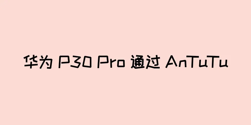 华为 P30 Pro 通过 AnTuTu