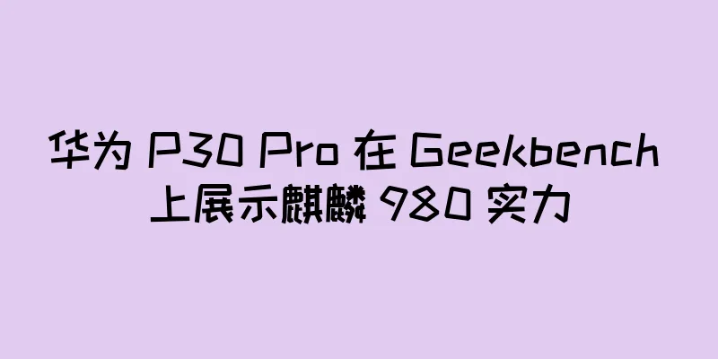 华为 P30 Pro 在 Geekbench 上展示麒麟 980 实力