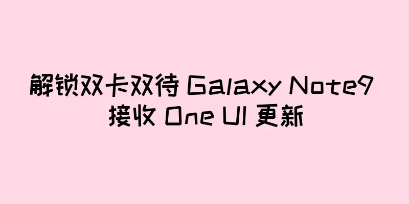 解锁双卡双待 Galaxy Note9 接收 One UI 更新