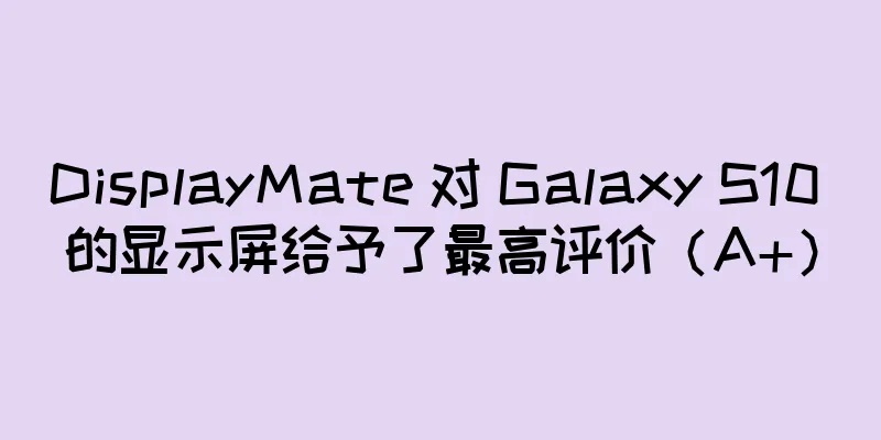 DisplayMate 对 Galaxy S10 的显示屏给予了最高评价（A+）