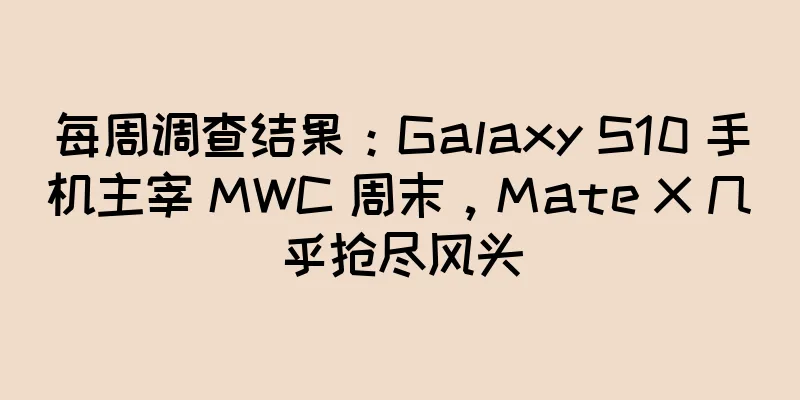 每周调查结果：Galaxy S10 手机主宰 MWC 周末，Mate X 几乎抢尽风头