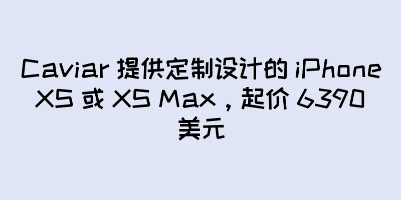 Caviar 提供定制设计的 iPhone XS 或 XS Max，起价 6390 美元